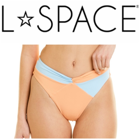 L*Space Color Block Nancy Lee Bikini Bottoms - Picture 1 of 4